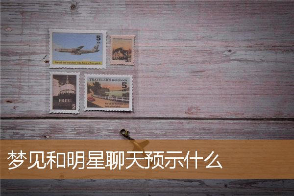 梦见和明星聊天预示什么_周公解梦