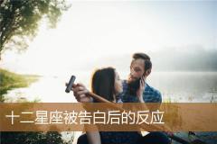 十二星座被告白后的反应
