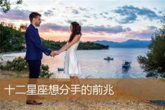 十二星座想分手的前兆