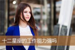 十二星座的工作能力强吗