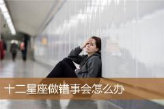 十二星座做错事会怎么办