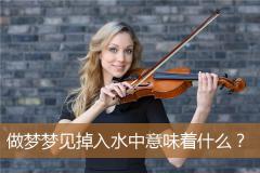 做梦梦见掉入水中意味着什么？