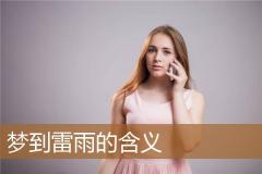 梦到雷雨的含义