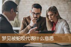 梦见被蛇咬代表什么意思
