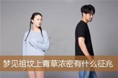梦见祖坟上青草浓密有什么征兆