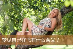 梦见自己在飞有什么含义？