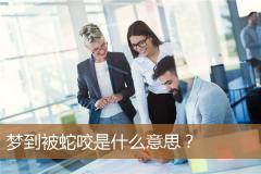 梦到被蛇咬是什么意思？