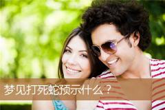 梦见打死蛇预示什么？