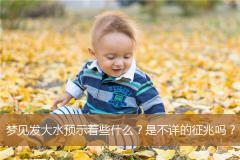 梦见发大水预示着些什么？是不详的征兆吗？
