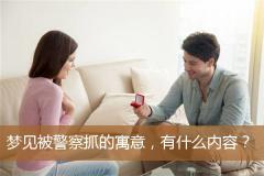 梦见被警察抓的寓意，有什么内容？