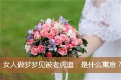女人做梦梦见被老虎追，是什么寓意？