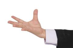 生命线从中间向下分叉