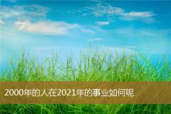 2000年的人在2021年的事业如何呢