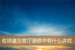 收纳盒在客厅装修中有什么讲究
