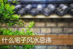 什么宅子风水忌讳