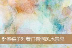 卧室镜子对着门有何风水禁忌