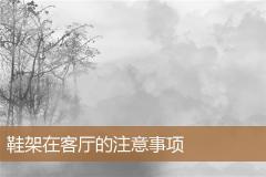 鞋架在客厅的注意事项
