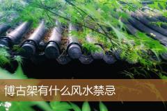 博古架有什么风水禁忌