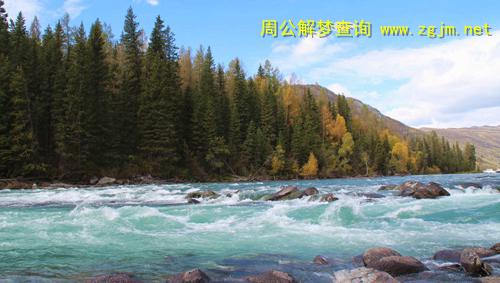 梦见河水